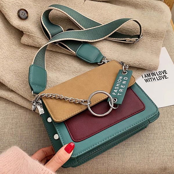 monnet cauthy new fashion bags women vintage style classic chic messenger bag patchwork color green black wine red female flap
monnet cauthy new fashion bags women vintage style classic chic messenger bag patchwork color green black wine red female flap