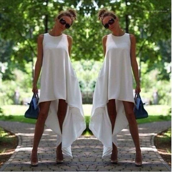 dress solid o-neck irregular casual loose sleeveless dresses fashion beach clothing holiday summer women designer, Black;gray
dress solid o-neck irregular casual loose sleeveless dresses fashion beach clothing holiday summer women designer, Black;gray