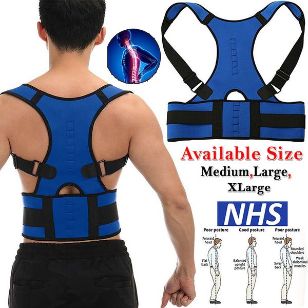 brace support belt adjustable back spine posture corrector humpback pain back support brace shoulder belt posture correction, Black;blue
brace support belt adjustable back spine posture corrector humpback pain back support brace shoulder belt posture correction, Black;blue