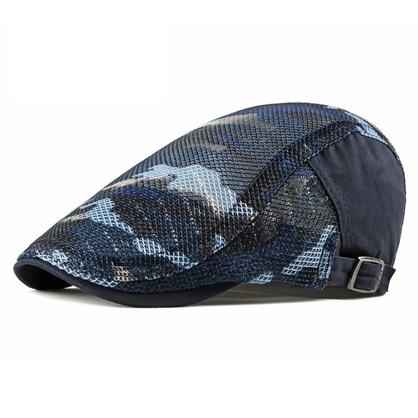 sqteio summer army berets spring camouflage cap outdoor breathable dad hat men, Blue;gray
sqteio summer army berets spring camouflage cap outdoor breathable dad hat men, Blue;gray
