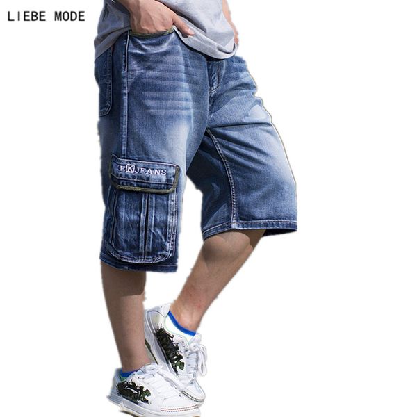 mens summer hiphop denim baggy jeans shorts men plus size big cargo pocket shorts jeans for men calf length denim 30-46, Blue
mens summer hiphop denim baggy jeans shorts men plus size big cargo pocket shorts jeans for men calf length denim 30-46, Blue