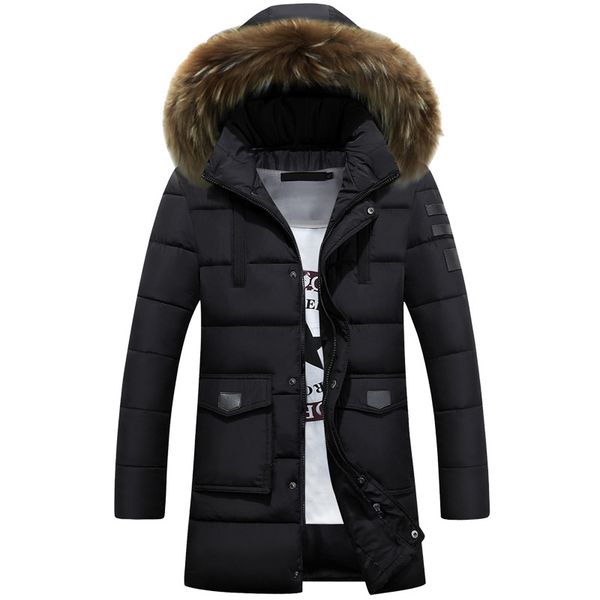 winter jackets coats fashion men's parkas overcoat thick mid-long hats casual hombre solid warm windproof fur collar moownuc, Tan;black
winter jackets coats fashion men's parkas overcoat thick mid-long hats casual hombre solid warm windproof fur collar moownuc, Tan;black