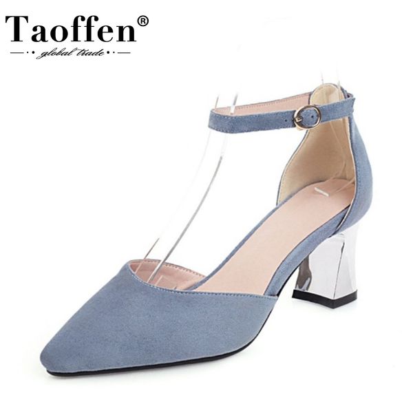 sandals taoffen pointed toe women sandal square heel solid color soft casual leisure fashion outdoor buckle female footwear size 31-48, Black
sandals taoffen pointed toe women sandal square heel solid color soft casual leisure fashion outdoor buckle female footwear size 31-48, Black
