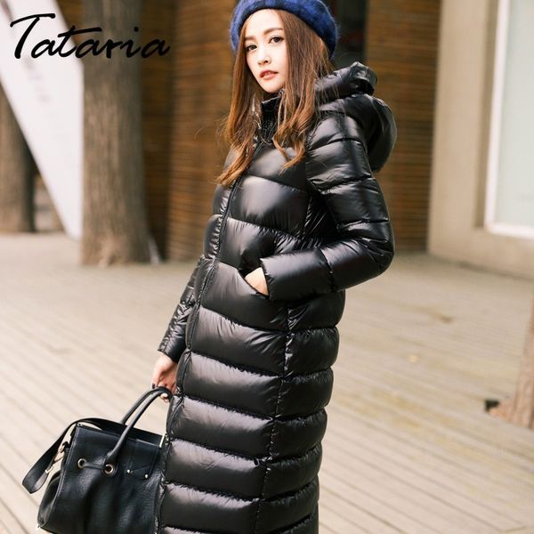 tataria white duck down jacket women winter 2018 coats outerwear female long casual light warm down puffer hooded jacket parka, Black
tataria white duck down jacket women winter 2018 coats outerwear female long casual light warm down puffer hooded jacket parka, Black