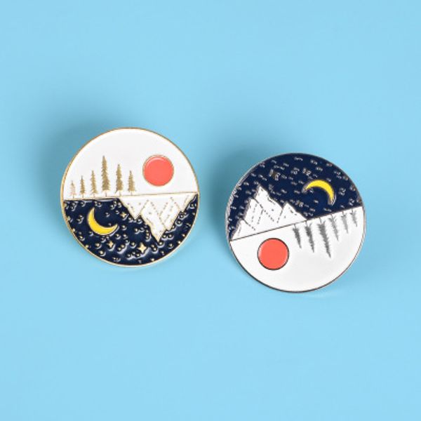 1.1 inche enamel dripping oil moon sun brooch backpack shirt accessories day and night alternate denim badge brooch wholesale, Black
1.1 inche enamel dripping oil moon sun brooch backpack shirt accessories day and night alternate denim badge brooch wholesale, Black