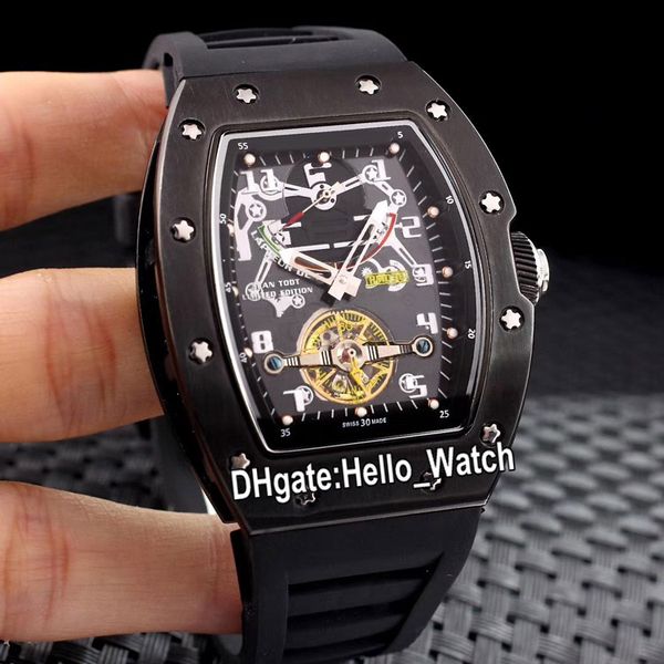 new rm036 pvd black steel case skeleton dial tourbillon automatic mens watch 036 black rubber strap sport watches hello_watch 6 color, Slivery;brown
new rm036 pvd black steel case skeleton dial tourbillon automatic mens watch 036 black rubber strap sport watches hello_watch 6 color, Slivery;brown