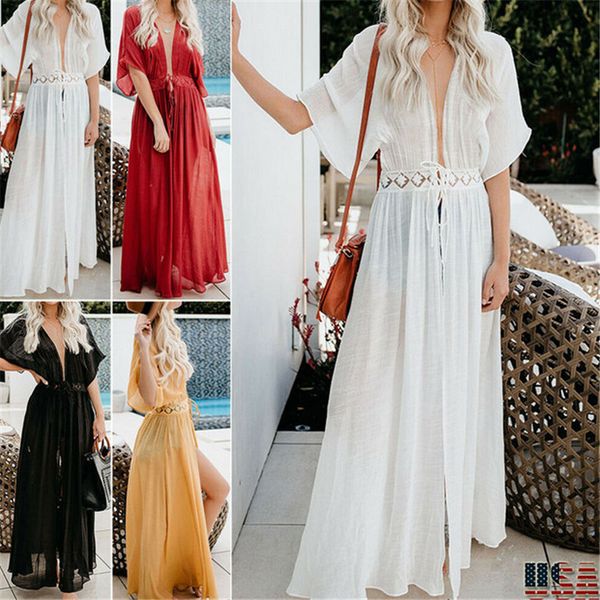 summer women boho lace kimono shirt cardigan hollow long beach cover up dress blouse, Blue;gray
summer women boho lace kimono shirt cardigan hollow long beach cover up dress blouse, Blue;gray