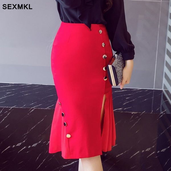 sexmkl plus size skirts womens summer 2019 fashion high waist skirt red saias feminina office ladies black pencil skirt, Black;gray
sexmkl plus size skirts womens summer 2019 fashion high waist skirt red saias feminina office ladies black pencil skirt, Black;gray