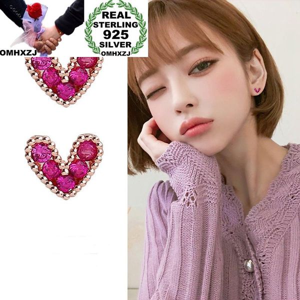 omhxzj wholesale european fashion woman girl party wedding gift heart rose red zircon s925 sterling silver stud earrings ea145, Golden;silver
omhxzj wholesale european fashion woman girl party wedding gift heart rose red zircon s925 sterling silver stud earrings ea145, Golden;silver