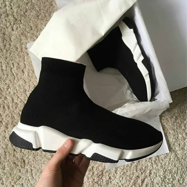 new paris air knit speed trainer sneakers mens womens classic fashion slipon sock shoes boots, Black
new paris air knit speed trainer sneakers mens womens classic fashion slipon sock shoes boots, Black