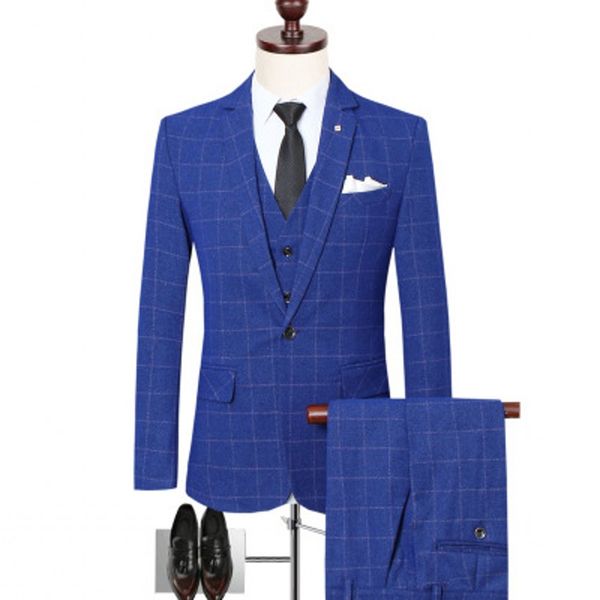 brand new royal blue lattice men wedding tuxedos notch lapel groom tuxedos excellent men jacket blazer 3 piece suit(jacket+pants+tie+vest)56, Black;gray
brand new royal blue lattice men wedding tuxedos notch lapel groom tuxedos excellent men jacket blazer 3 piece suit(jacket+pants+tie+vest)56, Black;gray