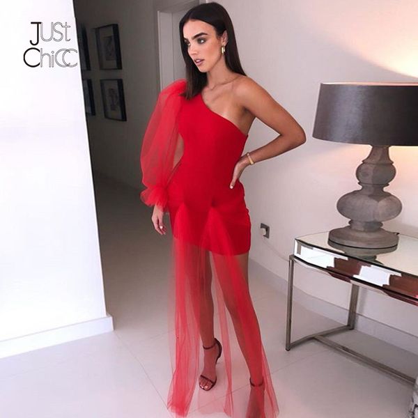 justchicc elegant mesh dress women one shoulder puff sleeve night club party dress lace sheath bandage mini summer, Black;gray
justchicc elegant mesh dress women one shoulder puff sleeve night club party dress lace sheath bandage mini summer, Black;gray