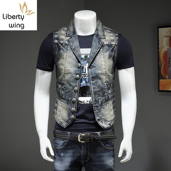 vintage jean mens single breasted denim vest jeans waistcoat england style brand cowboy embroidery sleeveless jacket 3xl, Black;white
vintage jean mens single breasted denim vest jeans waistcoat england style brand cowboy embroidery sleeveless jacket 3xl, Black;white