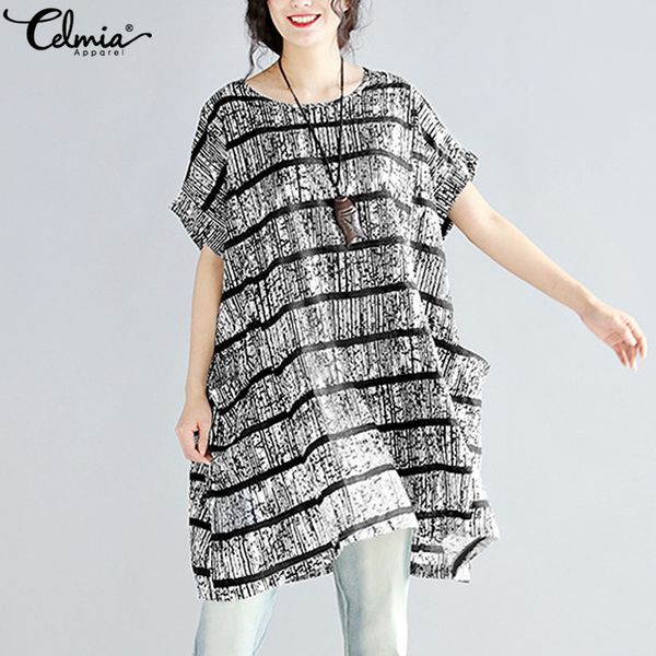 oversized celmia women vintage striped blouses 2019 summer batwing sleeve casual loose long shirts pockets female blusas, White
oversized celmia women vintage striped blouses 2019 summer batwing sleeve casual loose long shirts pockets female blusas, White