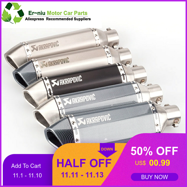 51mm universal modified escape moto akrapovic exhaust motorcycle scooter dirt bike muffler pipe yzf600 r6 yzf1000 r1 cbr
51mm universal modified escape moto akrapovic exhaust motorcycle scooter dirt bike muffler pipe yzf600 r6 yzf1000 r1 cbr