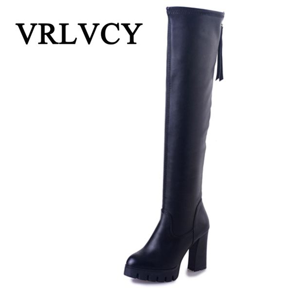 goddess elegant temperament fan high heels woman shoes women boots elasticity winter over the knee boots, Black
goddess elegant temperament fan high heels woman shoes women boots elasticity winter over the knee boots, Black