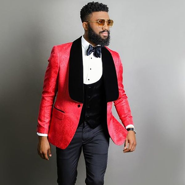 red embossing groom tuxedos black lapel groomsman wedding 3 piece suit popular men business prom jacket blazer(jacket+pants+tie+vest) 22, Black;gray
red embossing groom tuxedos black lapel groomsman wedding 3 piece suit popular men business prom jacket blazer(jacket+pants+tie+vest) 22, Black;gray