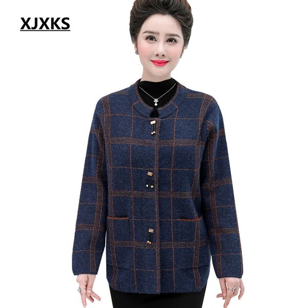 xjxks woman coats autumn winter 2019 fashion lattice pockets abrigos mujer long sleeve loose women sweater coat, Black
xjxks woman coats autumn winter 2019 fashion lattice pockets abrigos mujer long sleeve loose women sweater coat, Black