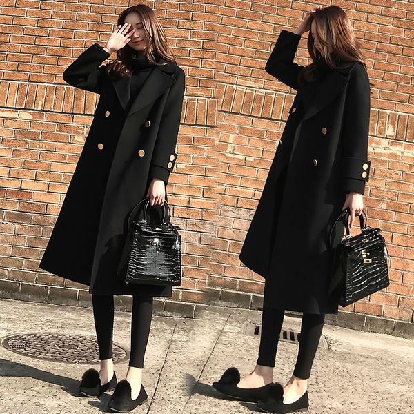 fashion autumn and winter new korean loose woolen coat female long section black woolen jacket women wool coat winter women
fashion autumn and winter new korean loose woolen coat female long section black woolen jacket women wool coat winter women