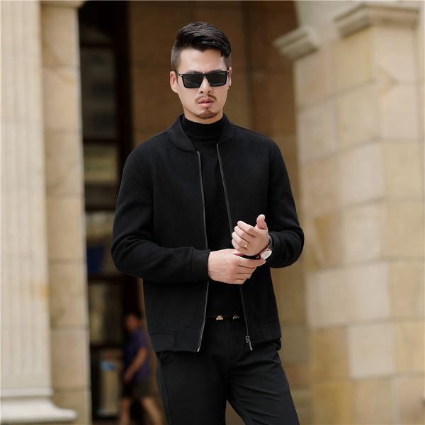 men's wool & blends coat for men double sided coats male causal short jacket outwear casaco masculino inverno lx2336, Black
men's wool & blends coat for men double sided coats male causal short jacket outwear casaco masculino inverno lx2336, Black