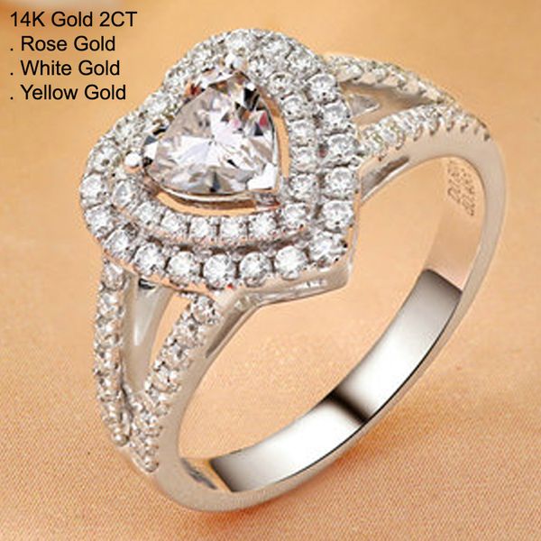 14k white gold 2 moissanite diamond ring women heart 2 laps wedding party engagement anniversary ring ct d color, Golden;silver
14k white gold 2 moissanite diamond ring women heart 2 laps wedding party engagement anniversary ring ct d color, Golden;silver