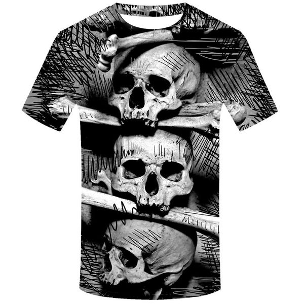 three skull new summer style 3d t shirt skull hd print t shirt men harajuku short sleeve tee shirts fashion clothing, White;black
three skull new summer style 3d t shirt skull hd print t shirt men harajuku short sleeve tee shirts fashion clothing, White;black