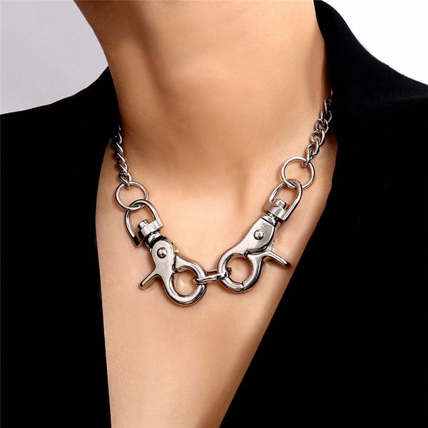 classic man silver gold chain metal necklace big clasp pendant punk design collares hip hop for women adds charm jewelry 2020, Golden;silver
classic man silver gold chain metal necklace big clasp pendant punk design collares hip hop for women adds charm jewelry 2020, Golden;silver