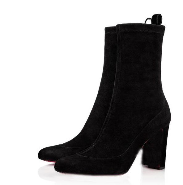 elegant designe ladies sole high heels suede leather ankle boots for women red bottom boot luxury designer dress wedding black
elegant designe ladies sole high heels suede leather ankle boots for women red bottom boot luxury designer dress wedding black