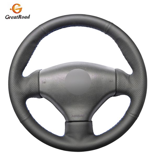 hand-stitched black pu leather artificial leather car steering wheel covers wrap for 206 1998-2005 206 sw 2003-2005
hand-stitched black pu leather artificial leather car steering wheel covers wrap for 206 1998-2005 206 sw 2003-2005