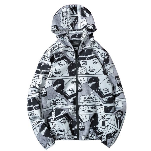 spring and autumn new men and women celebrity style japanese-style retro geisha printed jacket men's teenager students thin hood, Black;brown
spring and autumn new men and women celebrity style japanese-style retro geisha printed jacket men's teenager students thin hood, Black;brown