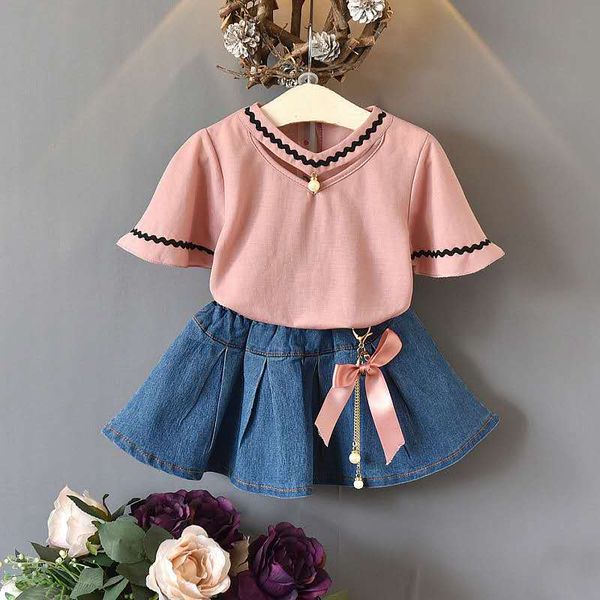 baby girl clothes summer suits short t-shirts and fashion jeans dress middle and small kids clothing, White
baby girl clothes summer suits short t-shirts and fashion jeans dress middle and small kids clothing, White