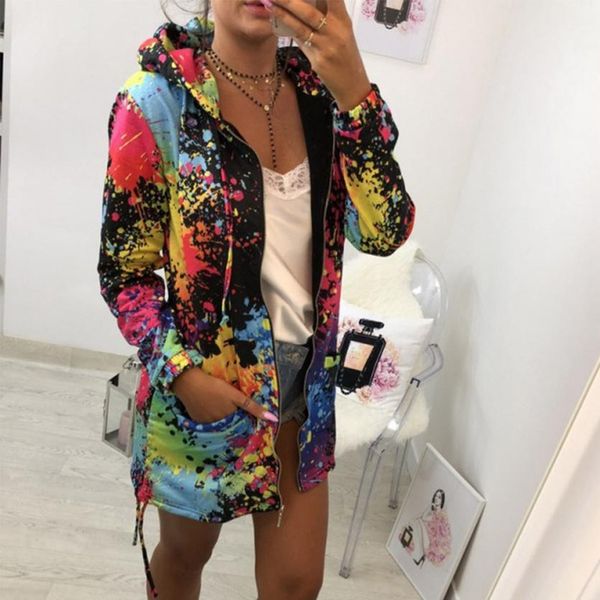 women jacket ladies hoodie m~2xl print spring fall pullover fashion fitness plus size drawstring cool coats, Black;brown
women jacket ladies hoodie m~2xl print spring fall pullover fashion fitness plus size drawstring cool coats, Black;brown