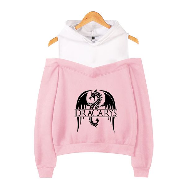 2019 usa teleplay dracarys hooded sweatshirt printing women's hip hop casual long-sleeved off-shoulder hoodies plus size, Black
2019 usa teleplay dracarys hooded sweatshirt printing women's hip hop casual long-sleeved off-shoulder hoodies plus size, Black