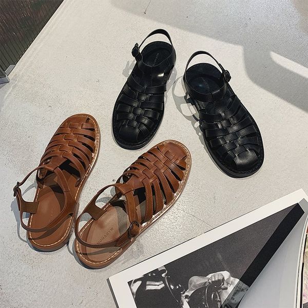 sandals women's 2021 summer genuine leather handmade ladies shoe for women flats retro style mother shoes, Black
sandals women's 2021 summer genuine leather handmade ladies shoe for women flats retro style mother shoes, Black