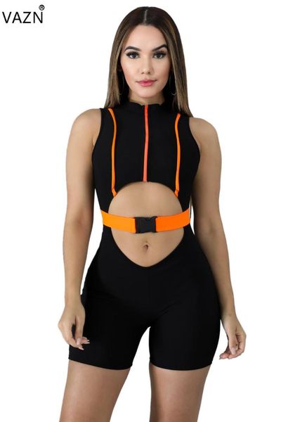 vazn la3119 new hollow out young open fashion o- neck tank sleeve women high waist tracksuits elastic playsuits, Black;white
vazn la3119 new hollow out young open fashion o- neck tank sleeve women high waist tracksuits elastic playsuits, Black;white