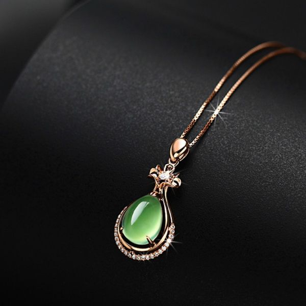 natural green jade water drop pendant 925 silver necklace jadeite chalcedony amulet fashion charm jewelry gifts for women her
natural green jade water drop pendant 925 silver necklace jadeite chalcedony amulet fashion charm jewelry gifts for women her