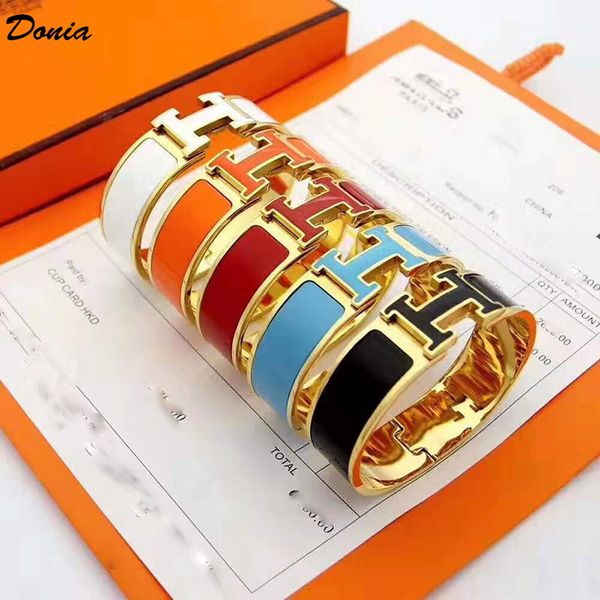 donia jewelry love home 18mm colorful enamel plating exaggerated letter titanium steel bracelet european and american popular bracelet, Black
donia jewelry love home 18mm colorful enamel plating exaggerated letter titanium steel bracelet european and american popular bracelet, Black