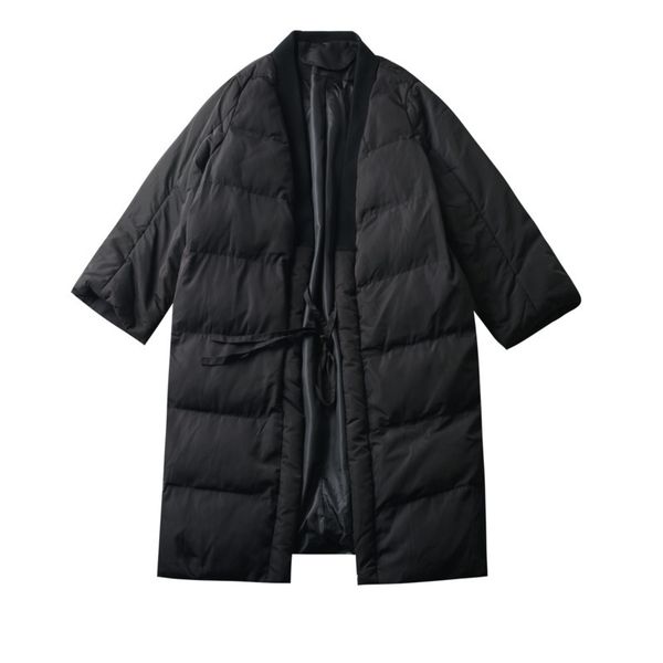 clothes women casual plus size 2019 new jacket winter parka v collar belt loose solid color long cotton coat female yy011, Black
clothes women casual plus size 2019 new jacket winter parka v collar belt loose solid color long cotton coat female yy011, Black