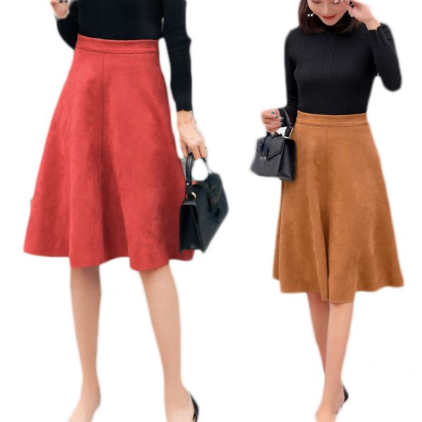 warm suede velvet midi long skirt women for autumn winter 2019 ladies korean vintage high waist red yellow pleated skirt female, Black
warm suede velvet midi long skirt women for autumn winter 2019 ladies korean vintage high waist red yellow pleated skirt female, Black