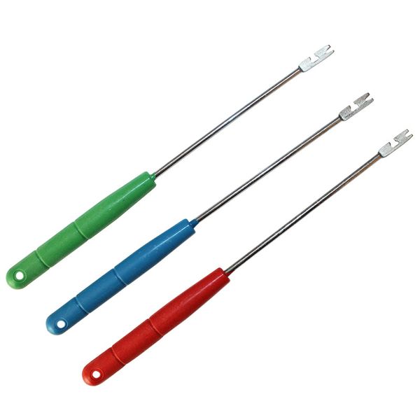 wholesale 10pcs/bag fishes take off the hooks lures lines device 15cm metal steel special tools useful fishing decoupling device
wholesale 10pcs/bag fishes take off the hooks lures lines device 15cm metal steel special tools useful fishing decoupling device