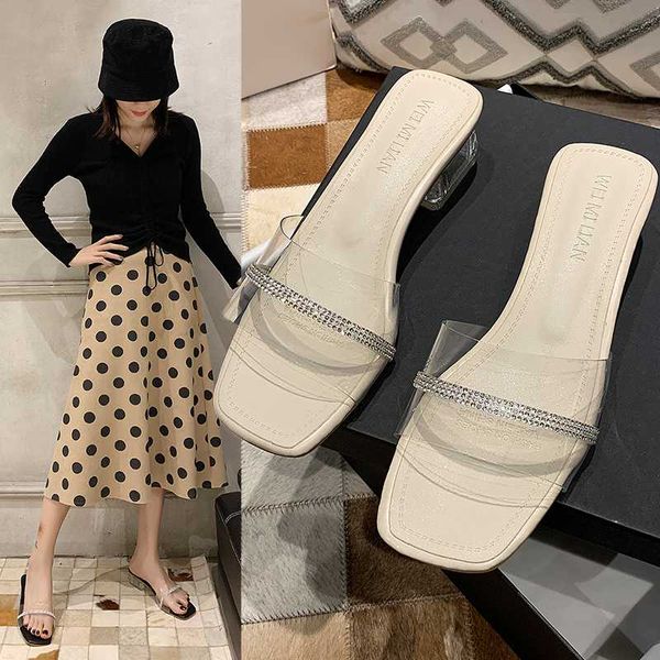 shoes glitter slides ladies' slippers women heels med square heel pantofle fashion jelly high block 2020 transparent luxury, Black
shoes glitter slides ladies' slippers women heels med square heel pantofle fashion jelly high block 2020 transparent luxury, Black