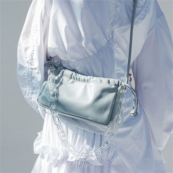 2020 new handbags spring summer woman trendy green white single strap handbags pu leather chain shoulder bag female shoulder bag t200409
2020 new handbags spring summer woman trendy green white single strap handbags pu leather chain shoulder bag female shoulder bag t200409