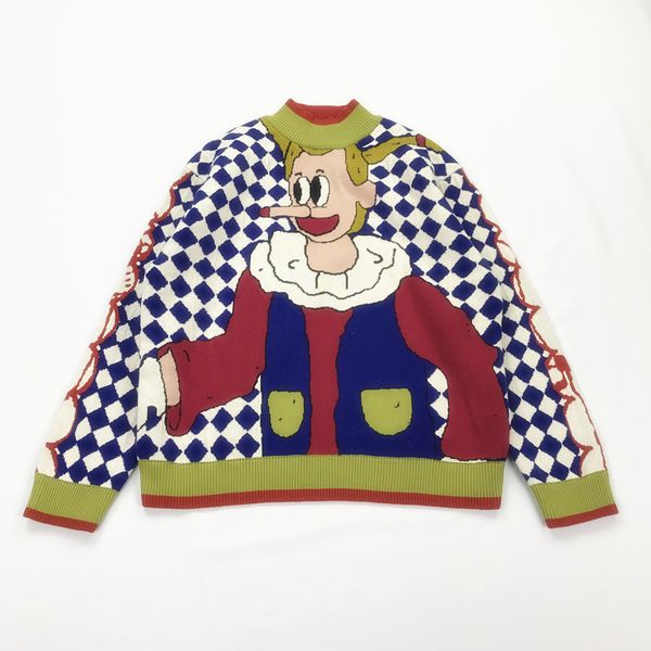 japan children's funny horse girl long nose women purple plaid thick sweater female long sleeve cotton knitted sweater autumn, White;black
japan children's funny horse girl long nose women purple plaid thick sweater female long sleeve cotton knitted sweater autumn, White;black