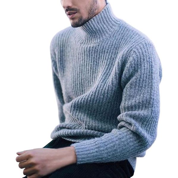 2020 fashion men solid color turtleneck long sleeve casual pullover knitted sweater, White;black
2020 fashion men solid color turtleneck long sleeve casual pullover knitted sweater, White;black