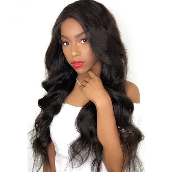 body wavy wig natural black color brazilian remy human hair lace front wig 150% density with baby hair for women, Black;brown
body wavy wig natural black color brazilian remy human hair lace front wig 150% density with baby hair for women, Black;brown
