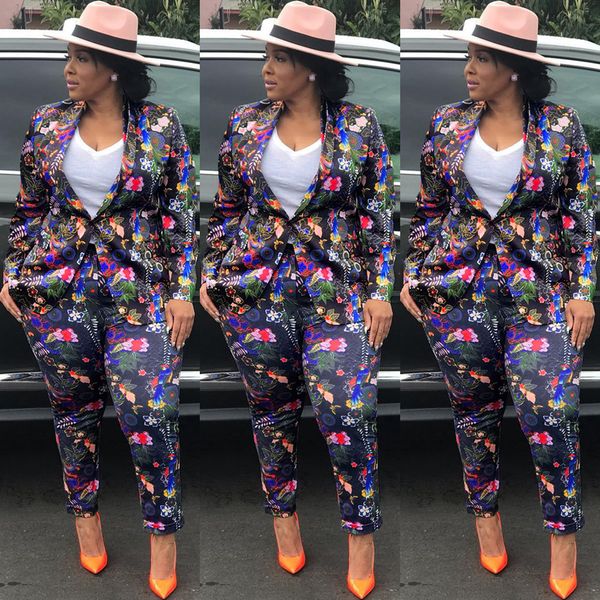 slim long-sleeved jacket digital print women's suit two-piece suit women's two piece pants long pant suits women's printed su, White
slim long-sleeved jacket digital print women's suit two-piece suit women's two piece pants long pant suits women's printed su, White