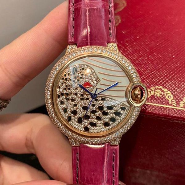 luxury ladys watch designer women watches 36mm diamond iced out watch crocodile leather strap fashion quartz movement wristwatches gift, Slivery;brown
luxury ladys watch designer women watches 36mm diamond iced out watch crocodile leather strap fashion quartz movement wristwatches gift, Slivery;brown