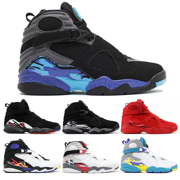 new 8 8s men basketball shoes valentines day aqua white black chrome countdown pack 3 peat viii mens trainers sports sneaker size 7-13
new 8 8s men basketball shoes valentines day aqua white black chrome countdown pack 3 peat viii mens trainers sports sneaker size 7-13