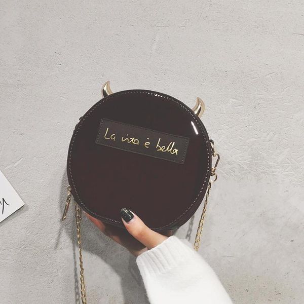 women round crossbody bags little devil decoration mini chain small bag new 2019 patent leather wild one shoulder small bag #c3
women round crossbody bags little devil decoration mini chain small bag new 2019 patent leather wild one shoulder small bag #c3