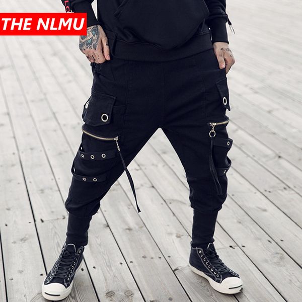 men's pants men ribbons design harem 2021 autumn winter streetwear punk hip hop casual trousers joggers male dancing pant black wg267
men's pants men ribbons design harem 2021 autumn winter streetwear punk hip hop casual trousers joggers male dancing pant black wg267